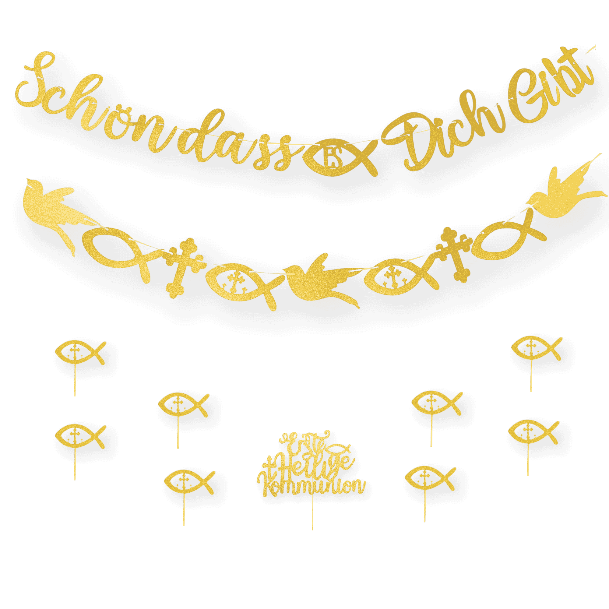 Erstkommunion Deko Set 11-teilig